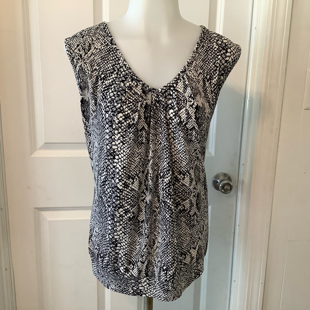 Worthington sneak print blouse size X-Large